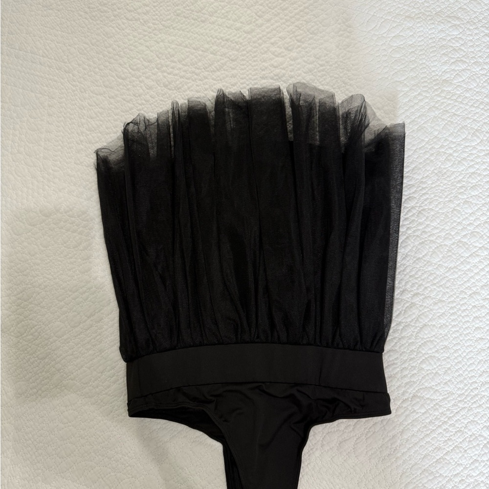 Elegant Black Tulle Skirt